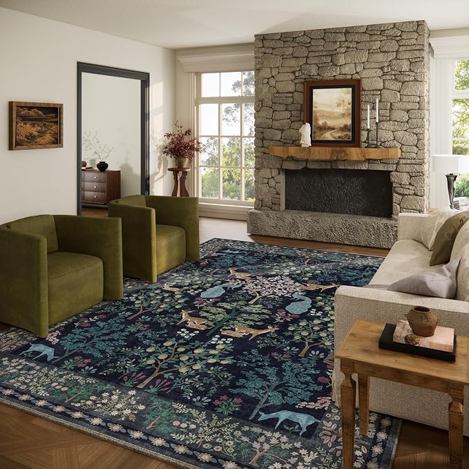 9x12 Area Rugs for Living Room: Washable Bedroom Rug Vintage Area Rug Stain
