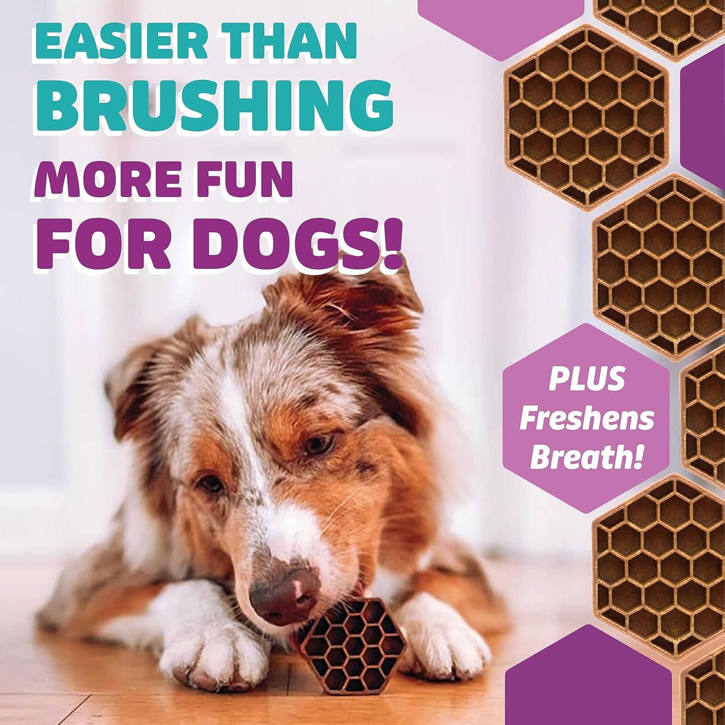 Dog Dental Treats – Vet VOHC Approved, Removes Tartar & Cleans Teeth – Yummy High Protein Chicken Treat for Medium Dogs (Mini Pack, 9 Count)