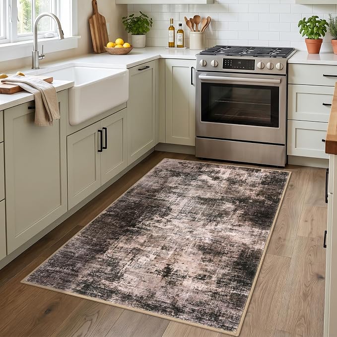 IOHOUZE Abstract Area Rug 3x4 Ft Washable Rugs