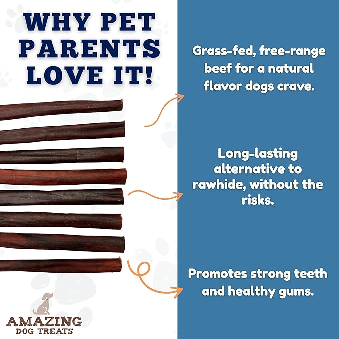 Amazing Dog Treats 6 Inch Collagen Stick - (25 Count)- Collagen Sticks for Dogs - No Hide Dog Bones