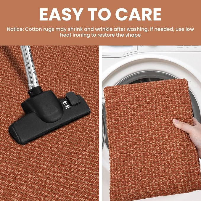 IOHOUZE Washable Runner Rug 2.6x12 Non Slip Rubber Backed Extra Long Hallway
