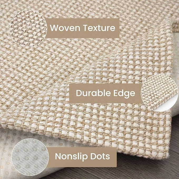 IOHOUZE Washable Runner Rug 3x10 Non Slip Rubber Backed Long Hallway Runner
