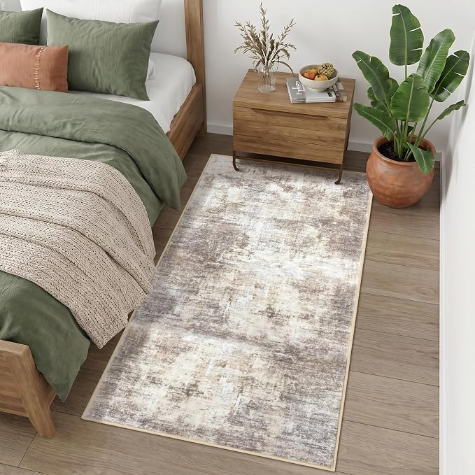 IOHOUZE Abstract Runner Rug 3x6 Ft Washable Runners
