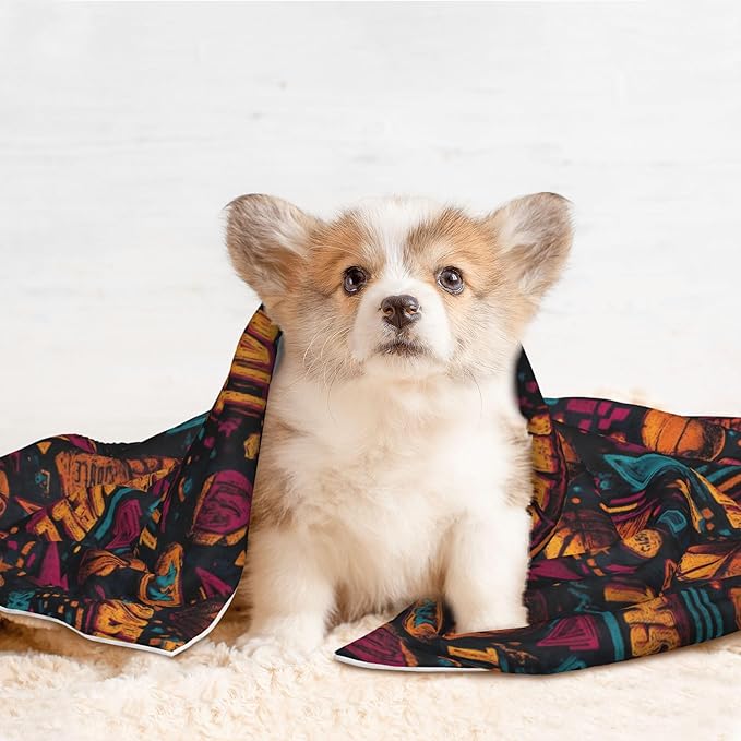 Waterproof Dog Blanket Soft Pet Blanket for Puppy Cat, Fleece Cat Throw Blankets for Furniture Bed Couch Sofa Reversible - Basketball 1