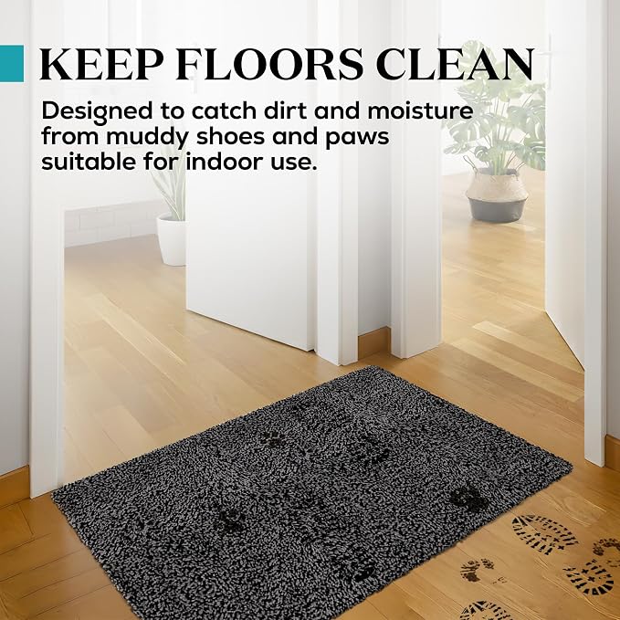 Premium Microfiber Indoor Door Mat – 20"x30" Washable Entry Mat, Waterproof