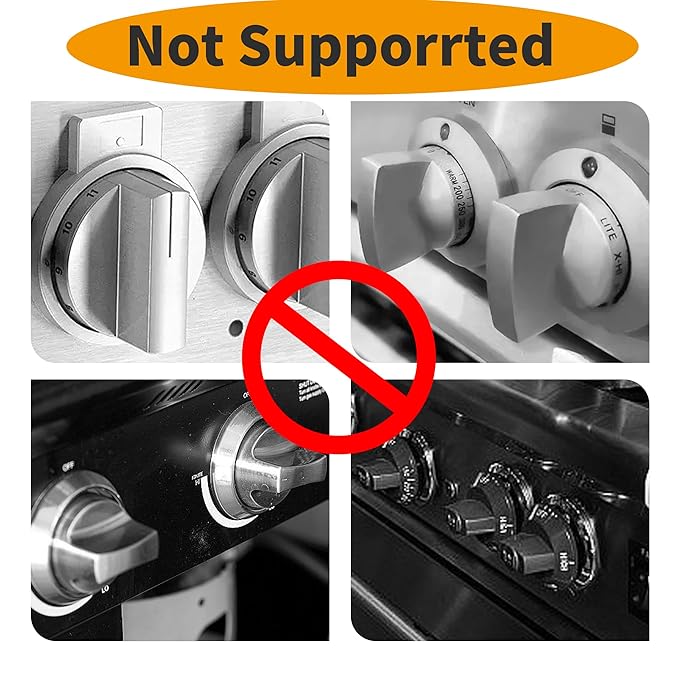 5 + 1 Packs Stove Knob Safety Covers for Child, Childproof Oven Door Lock, Baby Proofing Kitchen Gas Range Oven Knobs Locks, Black