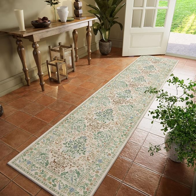 Washable Runners for Hallways Kitchen Rug: 2'x10' Runner Rug Stain Resistant