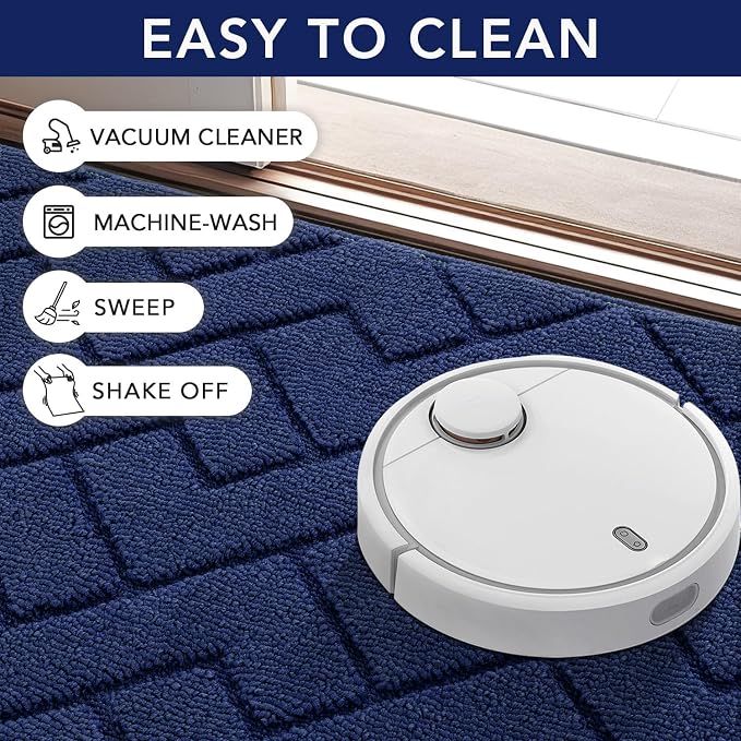 hicorfe Front Door Mat Outside Entrance, Stain and Fade Resistant, Non Slip