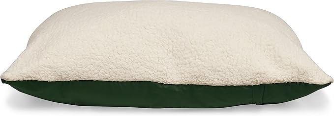 Personalized Pet Pillow Dog Bed Custom Embroidered - Removable Pet Bed Cover - Extra Large Green