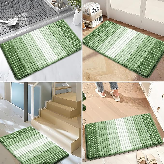 Kitinjoy Indoor Outdoor Door Mat, 59x24 Non-Slip Absorbent Dirt Trapper