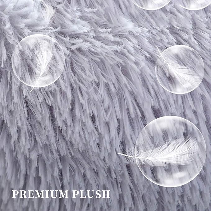Warming Round Dog Bed for Small, Medium and Large Dogs & Cats, Short & Long Plush Pet Bed, Luxurious Faux Fur Donut Cuddler, Bolster Pet Bed & Sofa, Machine Washable 40CM 16Inch