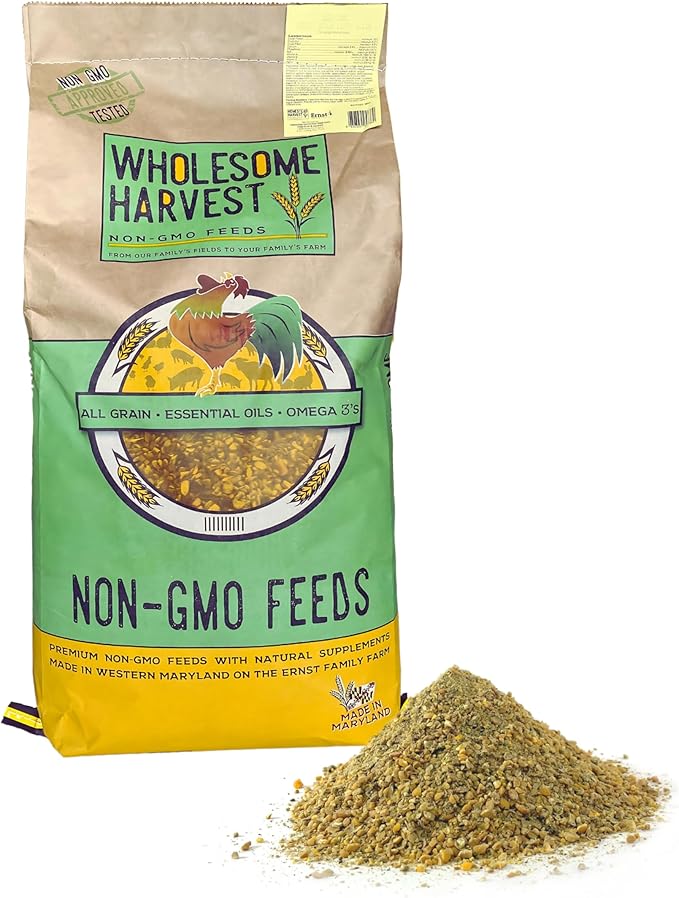 Non-GMO Quail Layer Feed 26% - Premium 40 lb Food for Laying Birds, Button Food