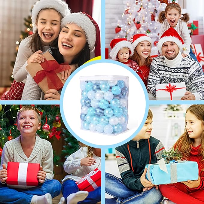GOGOSO Ball Pits Balls for Toddlers Pack of 50 100 200 Plastics Shape Ball Non-Phthalate Non-BPA Non-Toxic 2.2-Inch Crush Proof Play Balls