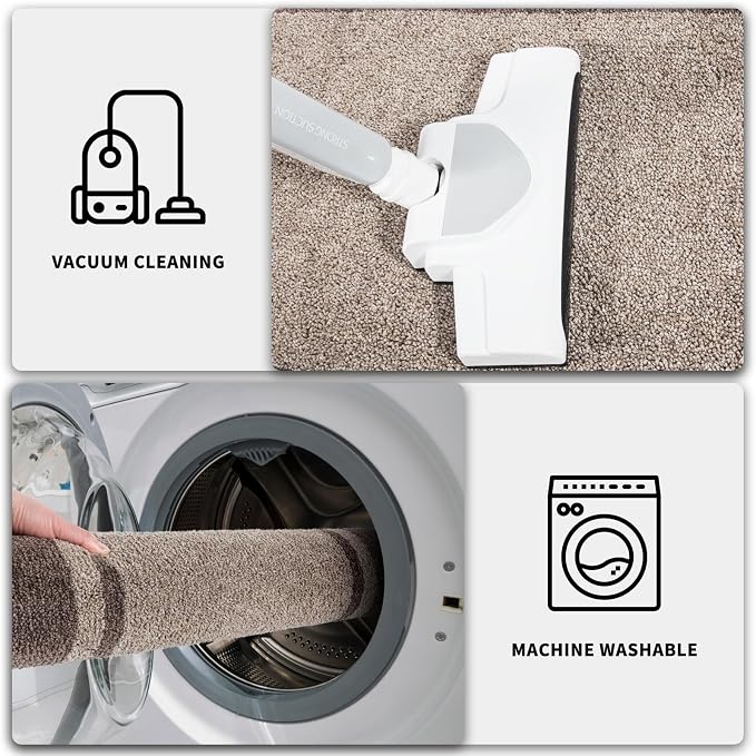 PURRUGS Dirt Trapping Door Mat 24" x 36", Non-Slip Machine Washable Entryway Rug