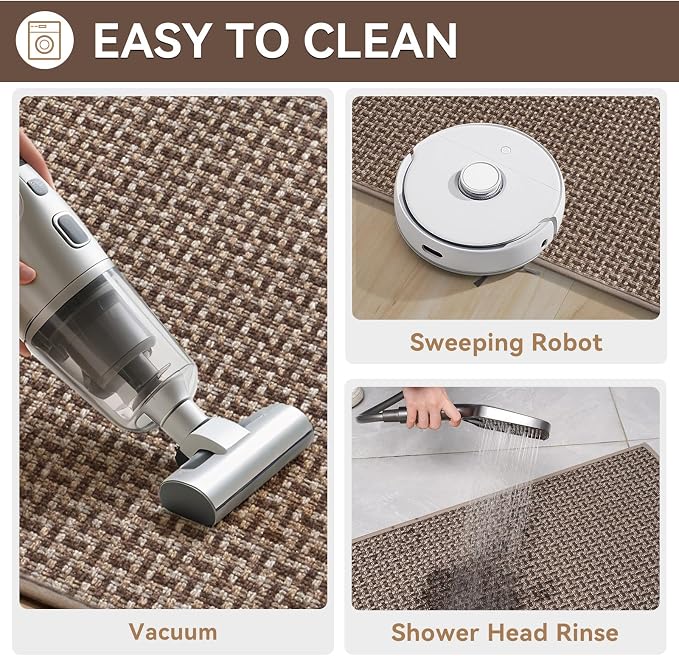 Indoor Door Mat 24"x72", Door Mat Indoor Entrance Dirt Resistant and Absorbent