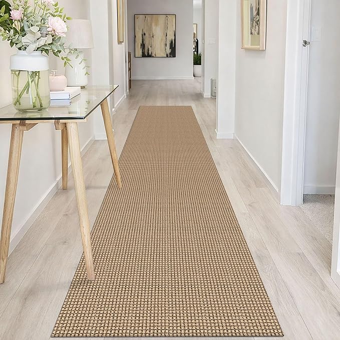 IOHOUZE Washable Runner Rug 2x10 Non Slip Rubber Backed Long Hallway Runner