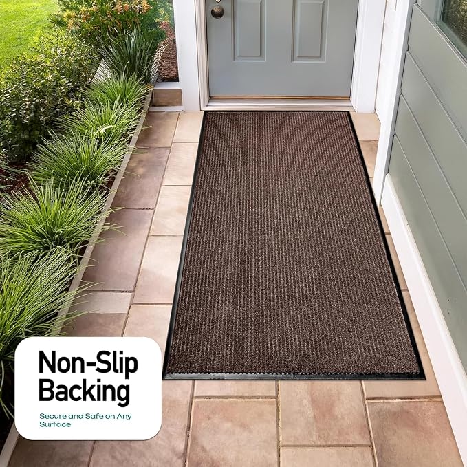 MaxMat® Extra Large Commercial Door Mat, Rubber Border Heavy Duty Door Mat
