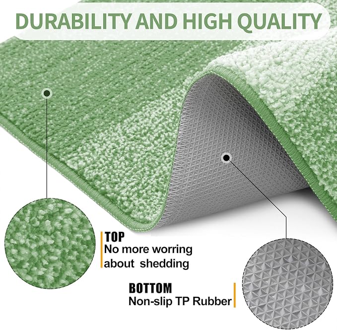 Kitinjoy Indoor Outdoor Door Mat, 30x17 Non-Slip Absorbent Dirt Trapper