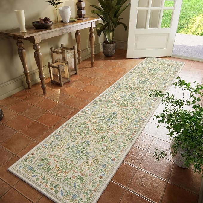 Washable Runners for Hallways Kitchen Rug: 2'x10' Runner Rugs Stain Resistant