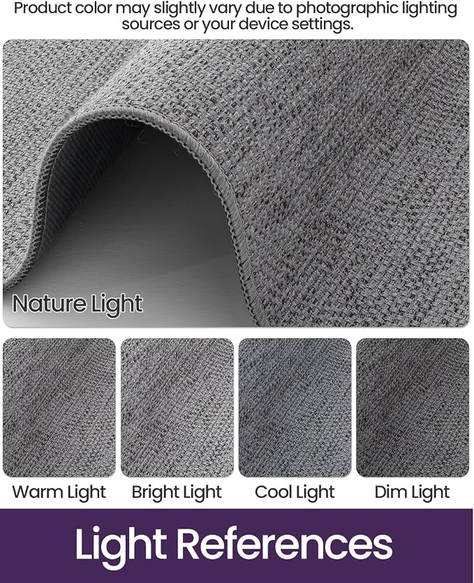 DEXI Ultra Thin Door Mat Indoor Entrance 48x72, Non Slip Rubber Backed Entryway