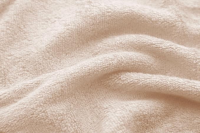 HIPHOP PANDA Baby Washcloths, Rayon Made from Bamboo - 2 Layer Ultra Soft Absorbent Newborn Bath Face Towel - Reusable Baby Wipes for Delicate Skin - Brown, 6 Pack