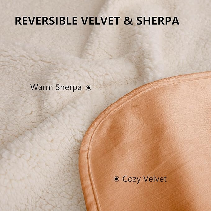 Waterproof Dog Blanket for Small Dog, Leak Proof Pet Couch Sherpa Throw Blankets for Cat, Reversible Sofa Bed Protector Machine Washable-25 x35,Orange