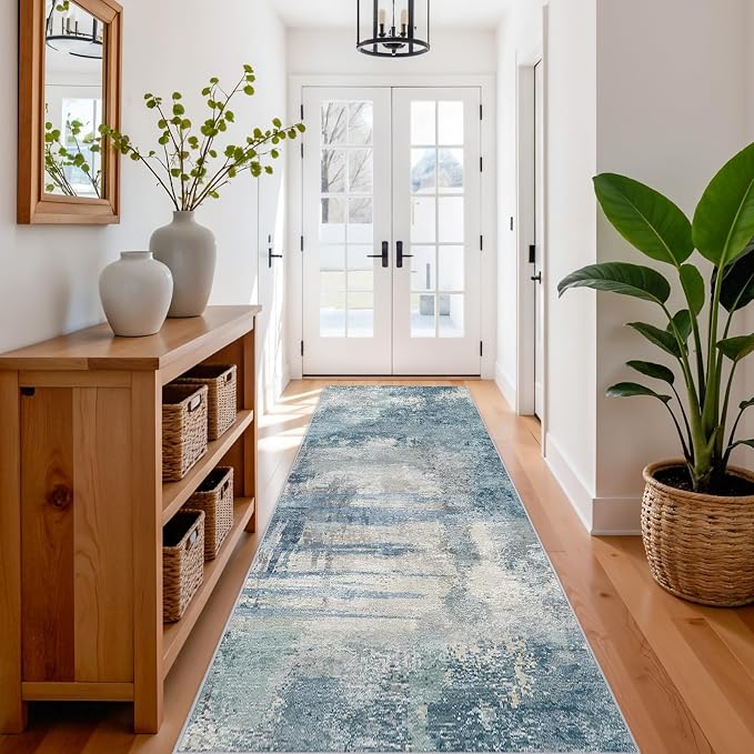 3x10 Extra Long Runner Rug Non-Slip Washable