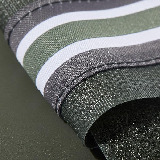HORZE Adepto Open Front Tendon Boots | Durable Shell with Neoprene Lining - Beetle Khaki Green - Warmblood