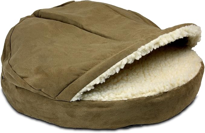 Snoozer Luxury Orthopedic Cozy Cave Pet Bed, Small, Camel