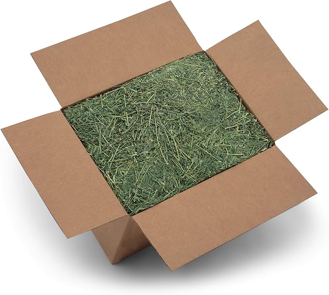 High Desert Alfalfa Hay for Rabbits, Guinea Pigs, Chinchillas & Small Pets – Protein-Rich Natural Hay for Young, Growing Animals – High-Fiber, Hand-Packed, Additive-Free, Grown in USA – 10 lb Box