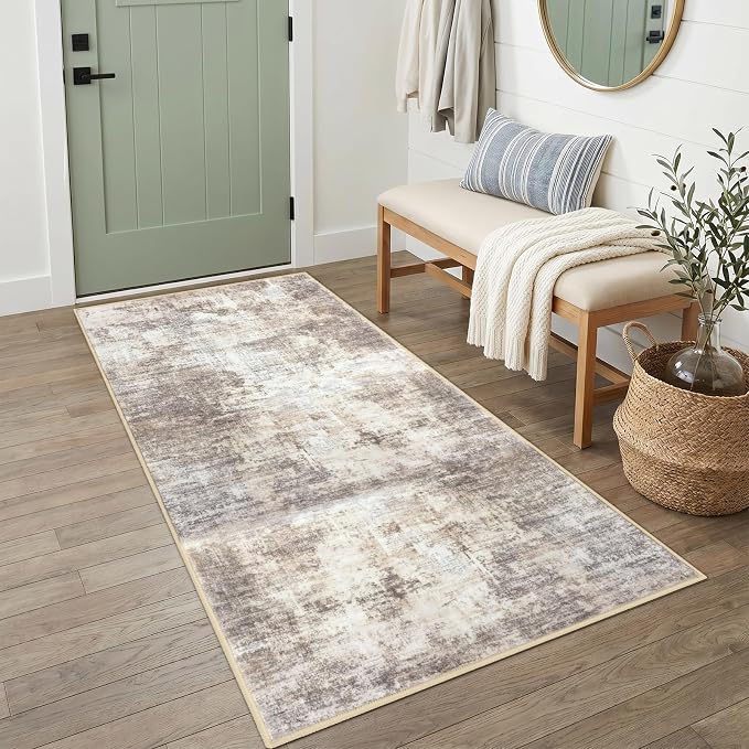 IOHOUZE Abstract Runner Rug 3x6 Ft Washable Runners
