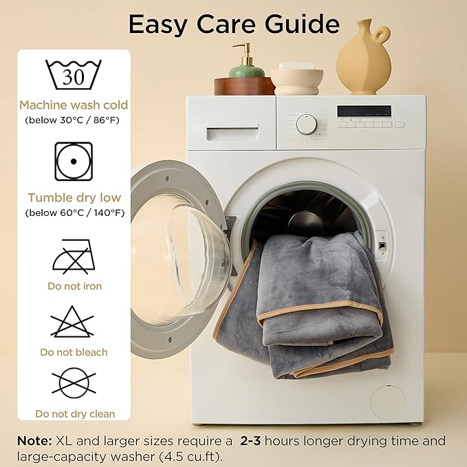Bedsure Waterproof Blanket for Bed - Sherpa Fleece Waterproof Dog Blankets for Large Dogs, Pet Blankets for Bed/Couch/Dog Crate, Soft Plush Reversible Furniture Protector, Twin Size, 80"x60", Cream