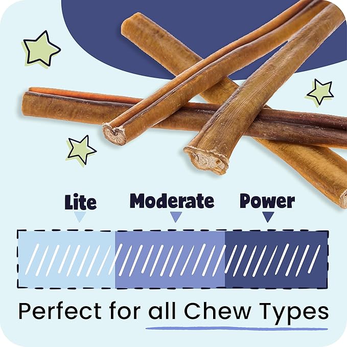 Pawstruck Natural 9" Braided Bully Sticks for Dogs - Long Lasting Rawhide Free Low Odor Single Ingredient Chew Treat for Aggressive Chewers - 1lb Bag