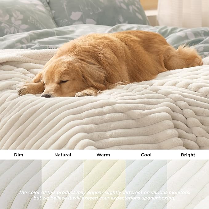 Bedsure Waterproof Dog Blankets and Washable Dog Bed