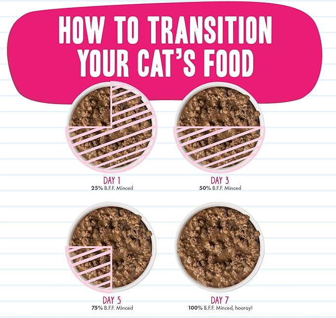 Weruva BFF Minced Natural Wet Cat Food, Tuna and Bonito Be Mine in Gelee, 3oz Can, Pack of 24