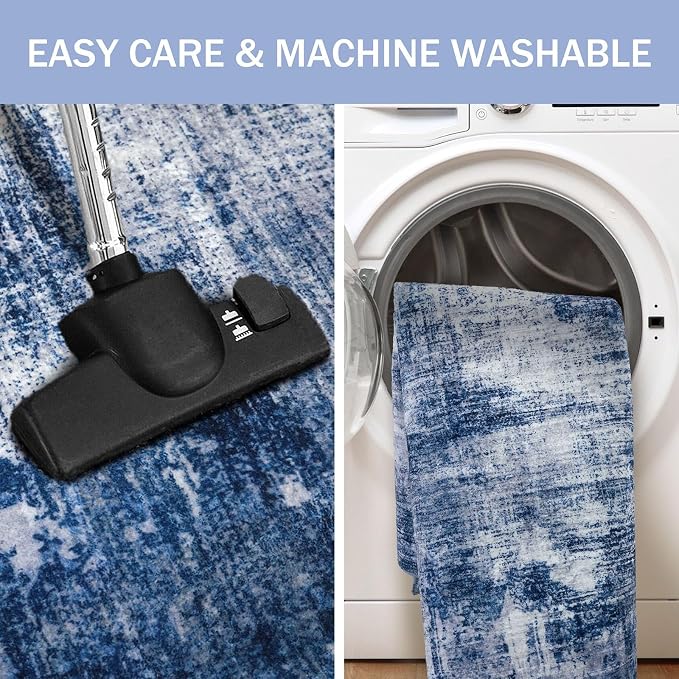 IOHOUZE Abstract Runner Rug 3x6 Ft Washable Runners