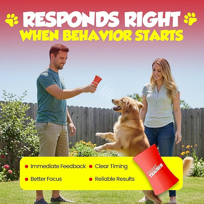 ShakeTrainer - The Original Humane Dog Training Kit with Instructional Video, Dog Training & Behavior Kit for Barking, Jumping & All Bad Habits Without Shocking or Spraying, Easy to Use, Made in USA