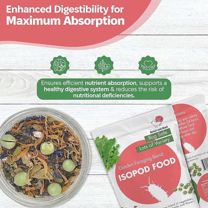 Isopod Foraging Bundle - Garden Foraging Blend and Wetland Foraging Blend