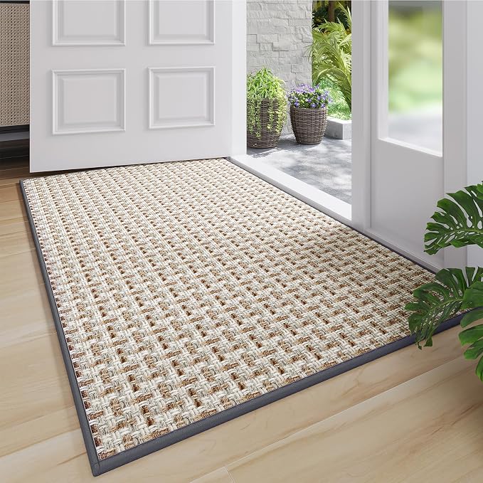 Indoor Door Mat 36x60 Dirt Resistant and Absorbent, Non-Slip Rubber Backing