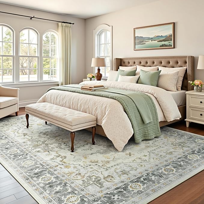 Lofus 8x10 Area Rugs for Living Room, Machine Washable Non-Slip Area Rug