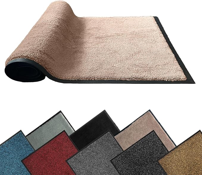 Mibao Front Door Mat Indoor Entrance, Dirt Trapper Welcome Mat