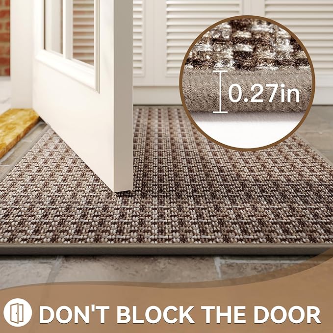 Indoor Door Mat 24"x72", Door Mat Indoor Entrance Dirt Resistant and Absorbent