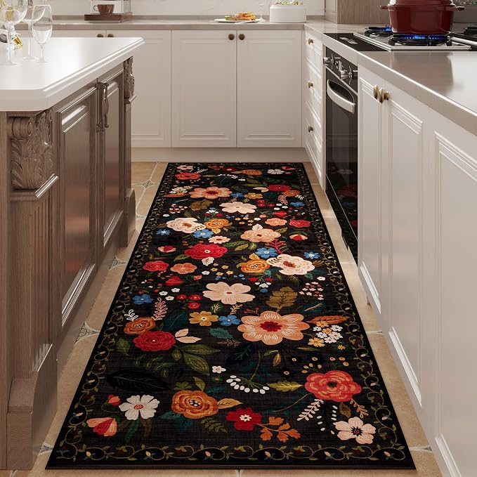 Rugcomf Runner Rug for Hallways Kitchen Rug Non Slip 2'x 6' Washable Runner Rugs