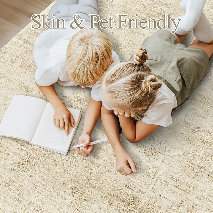 Soalmost Washable Area Rug 10x14, Large Soft Rugs