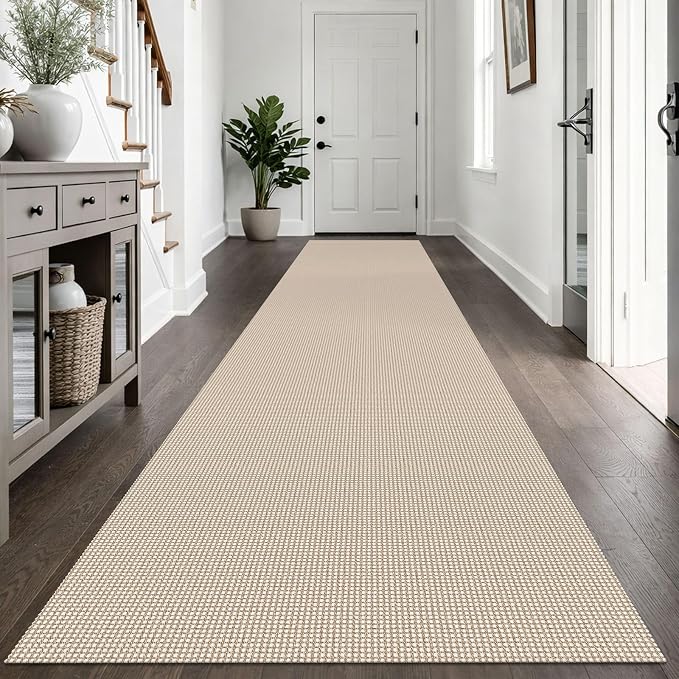 IOHOUZE Washable Exrea Long Hallway Runner Rug 3x14 Non Slip Rubber Backed