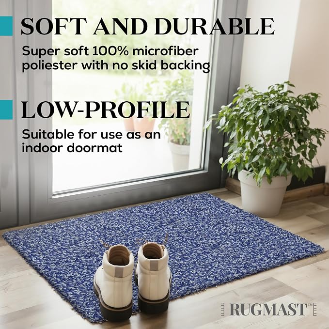 Premium Microfiber Indoor Door Mat – 32"x48" Washable Entry Mat, Waterproof