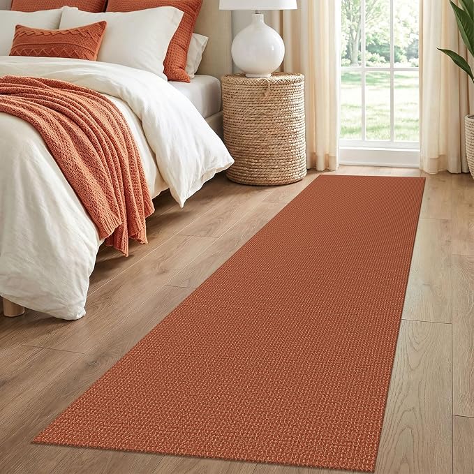 IOHOUZE Washable Runner Rug 2.6x8 Non Slip Rubber Backed Wide Hallway Runner