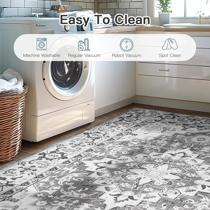 Lofus 6x9 Area Rugs for Living Room, Washable Area Rug, Rugs for Bedroom