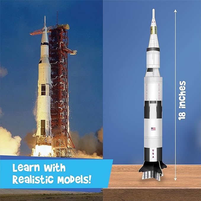Imagimake Mapology Man's Journey to Moon | NASA Mission Apollo 11 | Rocket & Satellite Model Making Set | Space Toys for ages 8-13 | Educational Science Kits for Kids Age 8-12 | Gifts for Boys & Girls