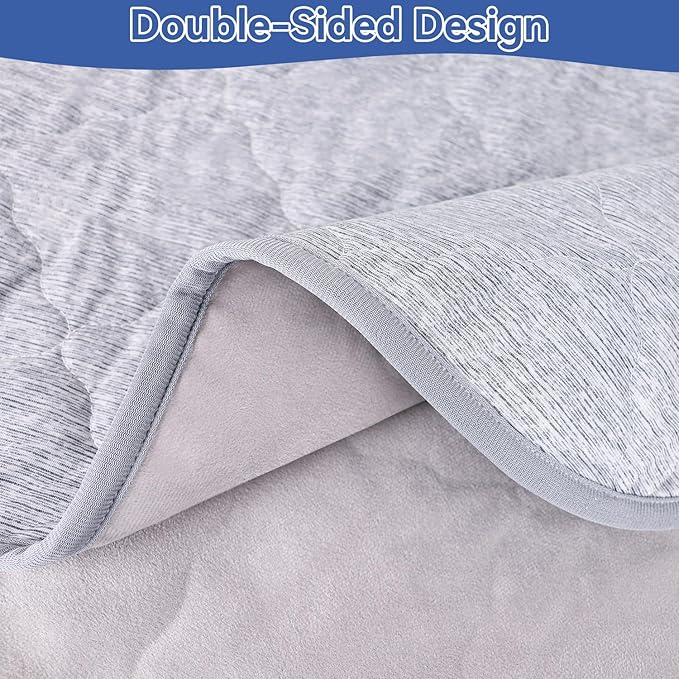 Premium Dog Cooling Blanket,Ultra-Soft & Lightweight Reversible Throw for Dogs,Washable Pet Throw Blanket with Q-MAX>0.4 for Summer,Couch Protector & Dog Bed Cover & Reusable & Built-in Strap 60x80